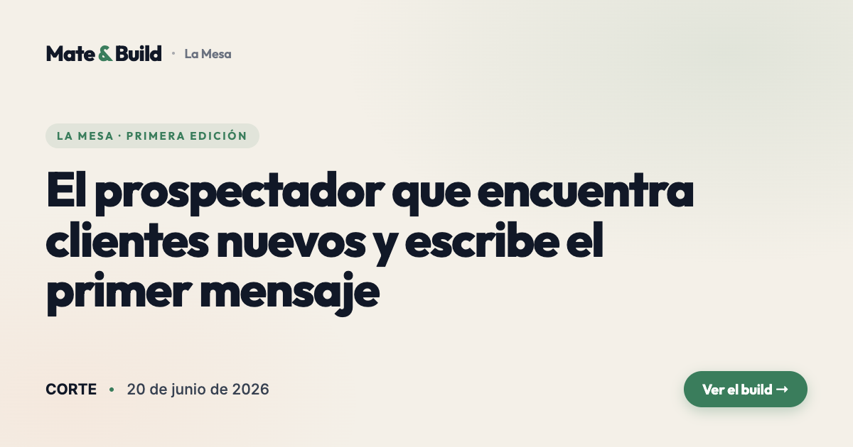 Showcase del build CORTE